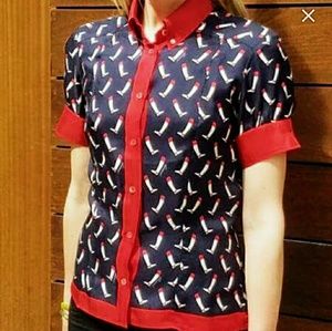 AUTHENTIC 🌹GUCCI EQUESTRIAN BOOT BLOUSE SO RARE